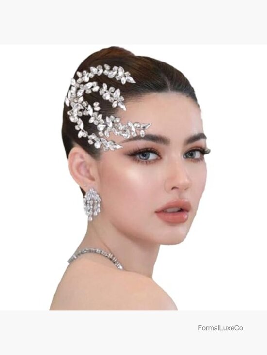 Rhinestone Bridal Hair Comb Wedding Headpiece Handmade Hair Accessory main image 5